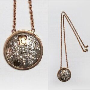 TAT2 DESIGNS Steampunk Bando Gold Coin Necklace Swarovski Crystals Heavyweight